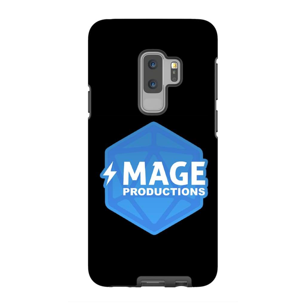 Mage Productions D20 Dice Logo Glossy Black Tough Phone Case - Samsung Galaxy S9 Plus