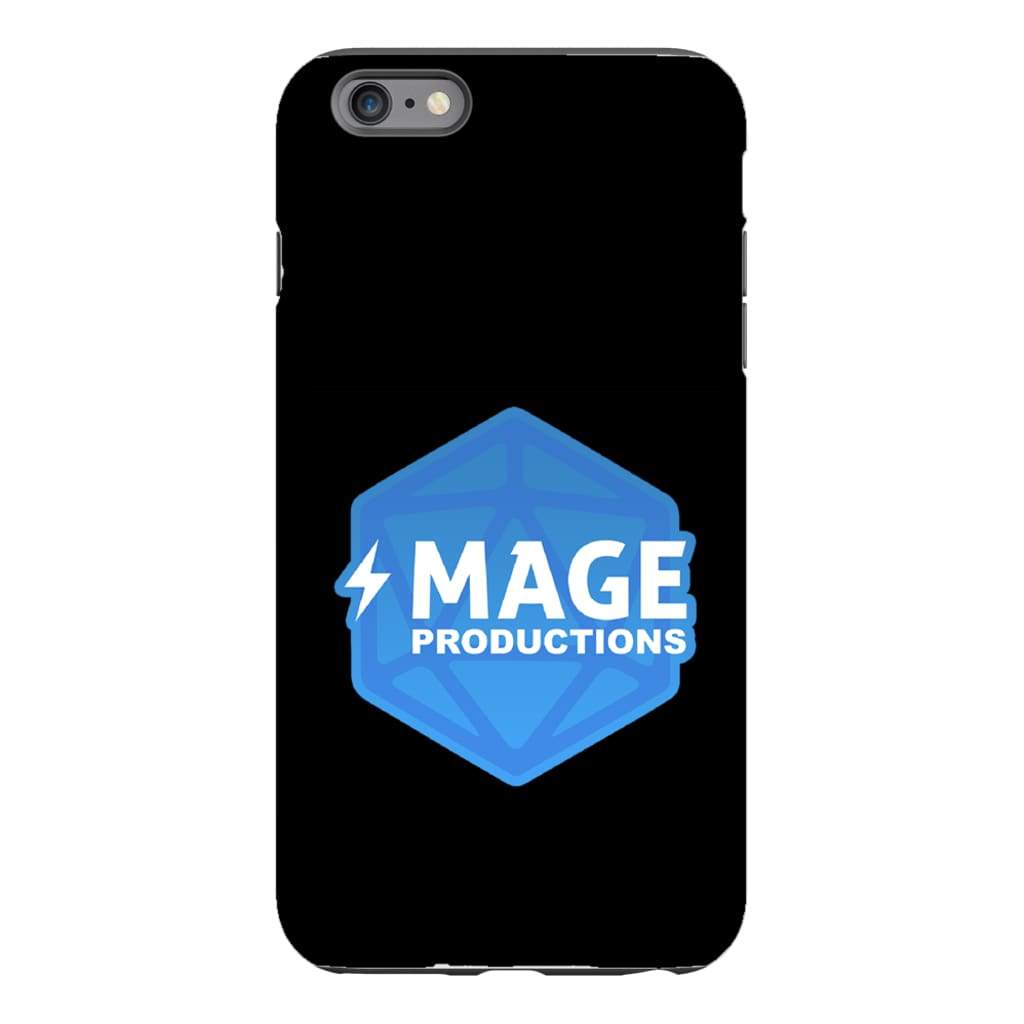 Mage Productions D20 Dice Logo Glossy Black Tough Phone Case - Iphone 6 Plus