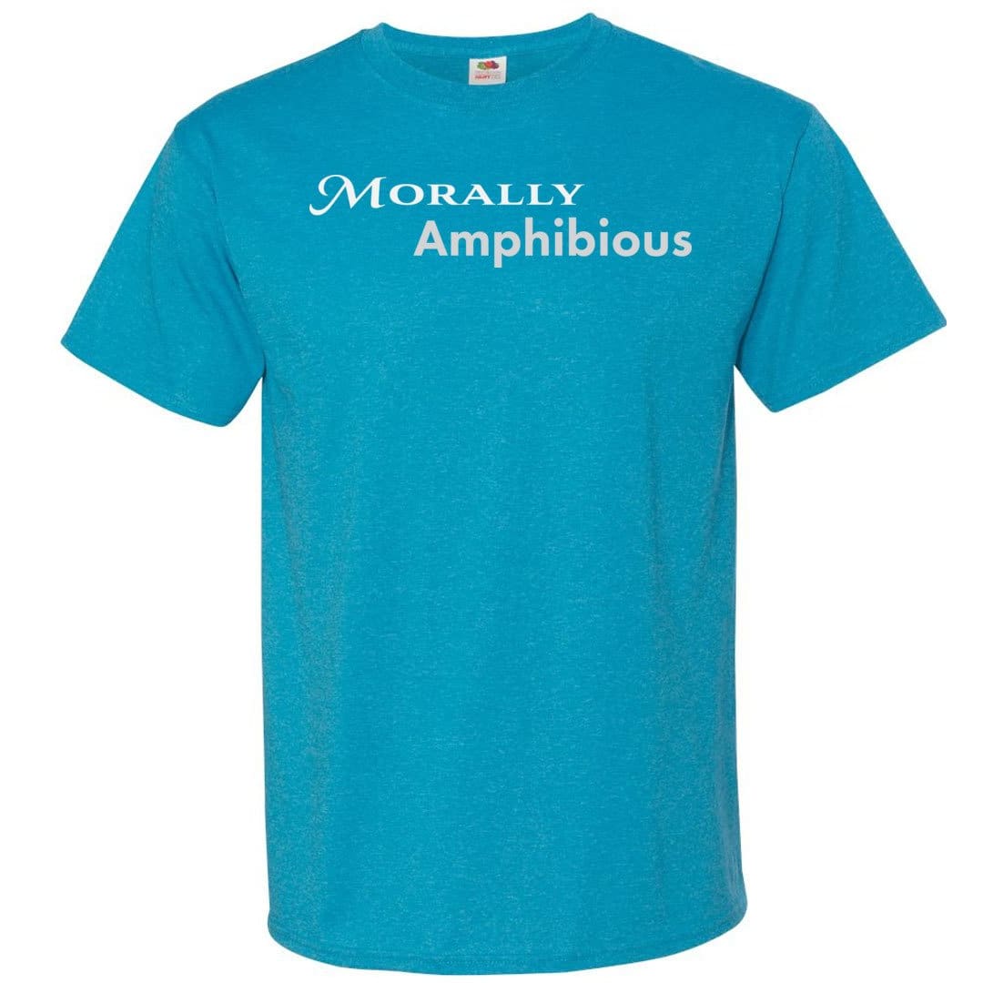 Morally Amphibious Unisex Classic Tee - Turquoise Heather / S