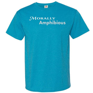 Morally Amphibious Unisex Classic Tee - Turquoise Heather / S