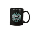 Nerdy Point of View Nerdy 20 D20 15oz Coffee Mug - Black / 15OZ - Nerdy Point of View