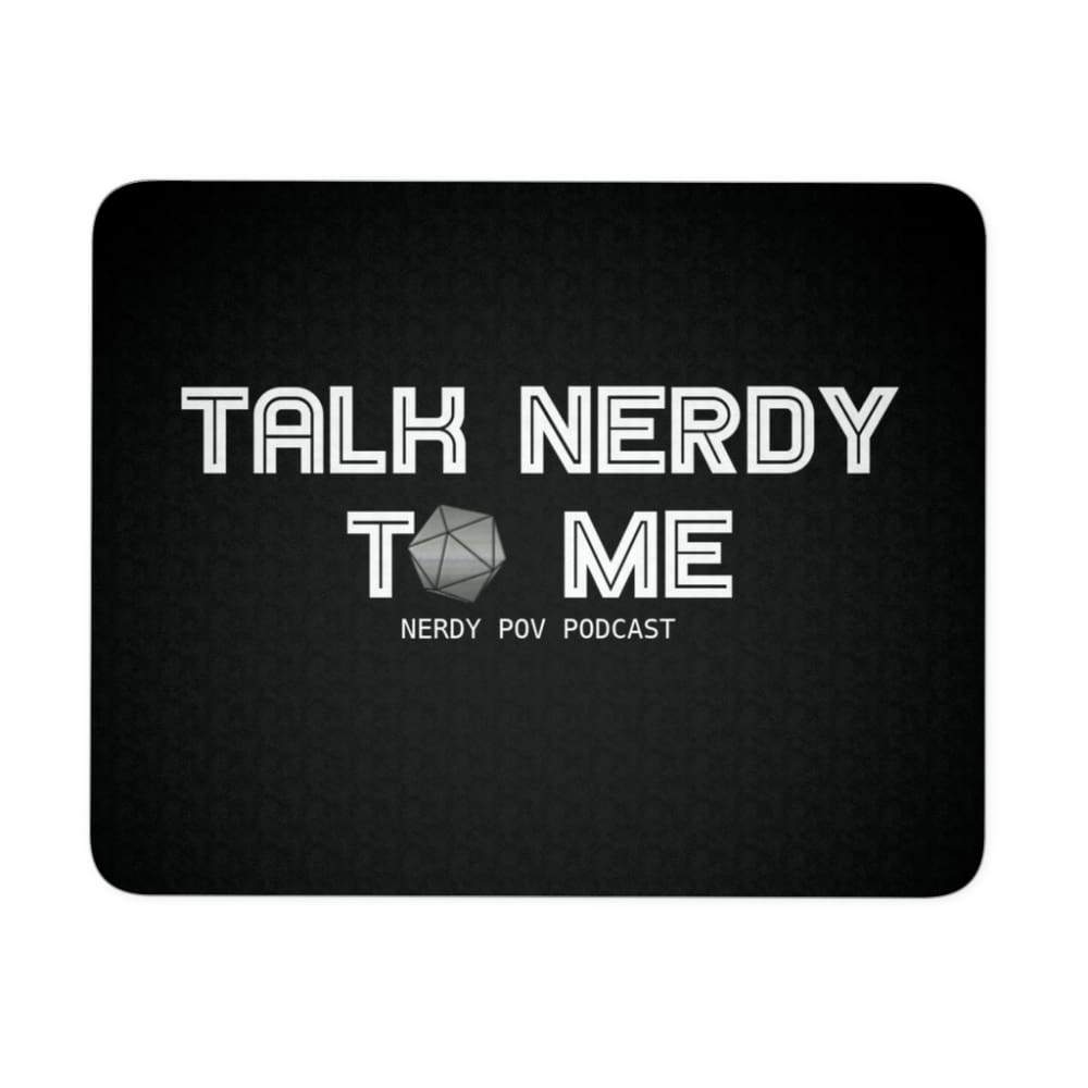 NerdyPOV Mousepads - Talk Nerdy D20 : Black - Mousepads