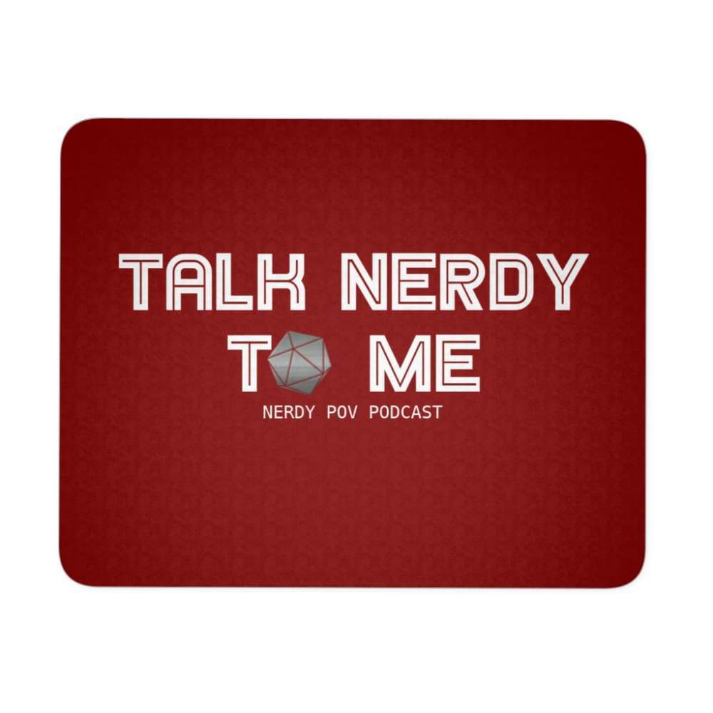 NerdyPOV Mousepads - Talk Nerdy D20 : Red - Mousepads
