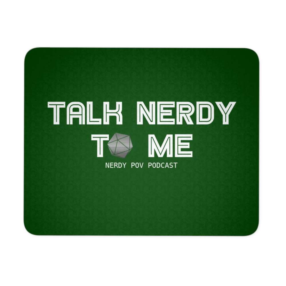 NerdyPOV Mousepads - Talk Nerdy D20 : Green - Mousepads