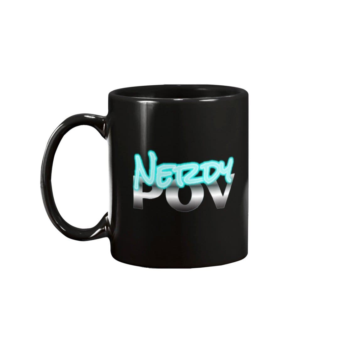 Nerdy Point of View Neon Nerd 11oz Coffee Mug - Black / 11OZ - Nerdy Point of View