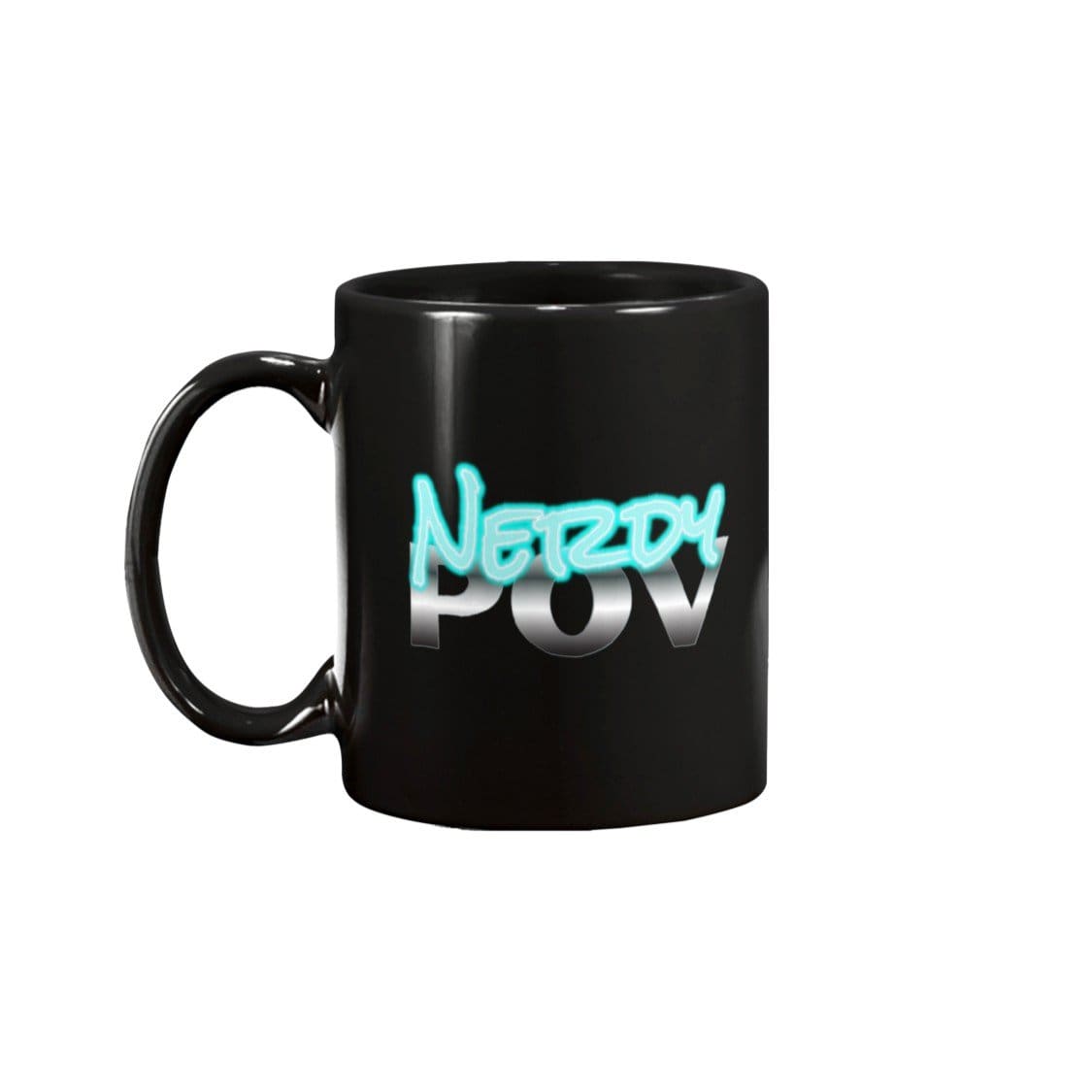 Nerdy Point of View Neon Nerd 15oz Coffee Mug - Black / 15OZ - Nerdy Point of View