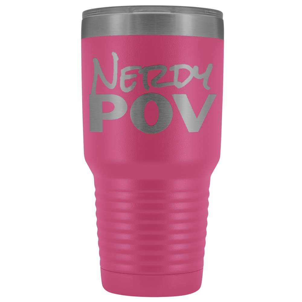 NerdyPOV Neon Nerd 30oz Vacuum Tumbler - Pink - Tumblers