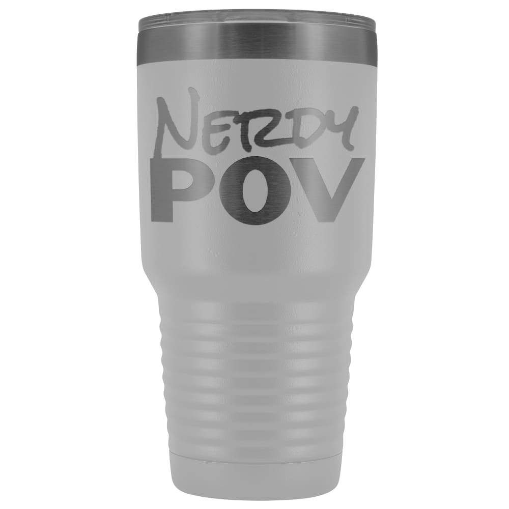 NerdyPOV Neon Nerd 30oz Vacuum Tumbler - White - Tumblers