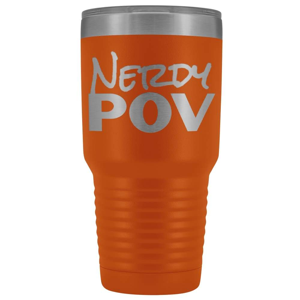 NerdyPOV Neon Nerd 30oz Vacuum Tumbler - Orange - Tumblers