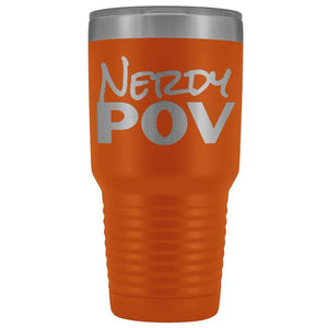 NerdyPOV Neon Nerd 30oz Vacuum Tumbler - Orange - Tumblers