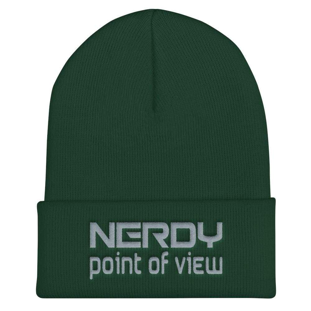 NerdyPOV Nerdwave Grey Cuffed Beanie / Tuque - Spruce