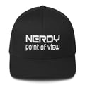 NerdyPOV Nerdwave Structured Twill Flexfit Cap - Black / S/M