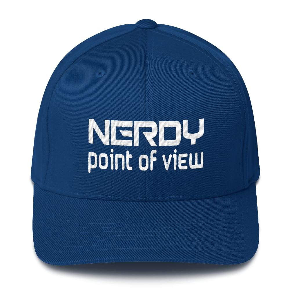 NerdyPOV Nerdwave Structured Twill Flexfit Cap - Royal Blue / S/M