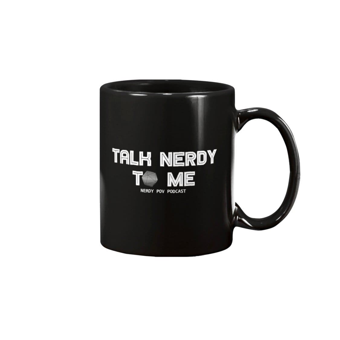 Nerdy Point of View Talk Nerdy 15oz Coffee Mug - Black / 15OZ - Nerdy Point of View