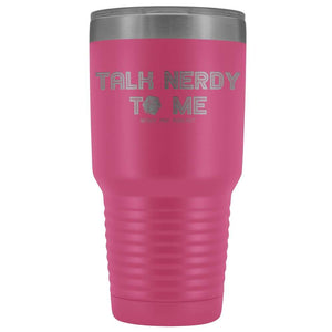 NerdyPOV Talk Nerdy D20 30oz Vacuum Tumbler - Pink - Tumblers