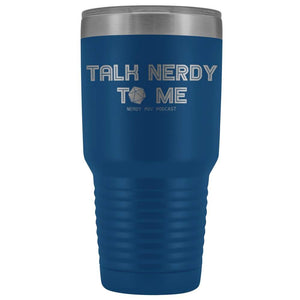NerdyPOV Talk Nerdy D20 30oz Vacuum Tumbler - Blue - Tumblers