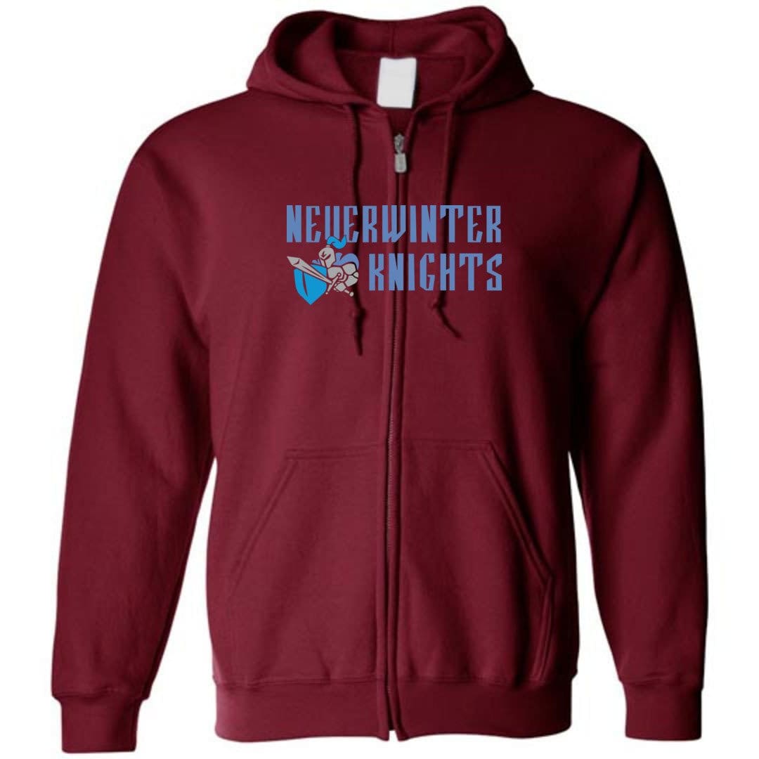 Neverwinter Knights V1 Unisex Zip Hoodie - Cardinal Red / S