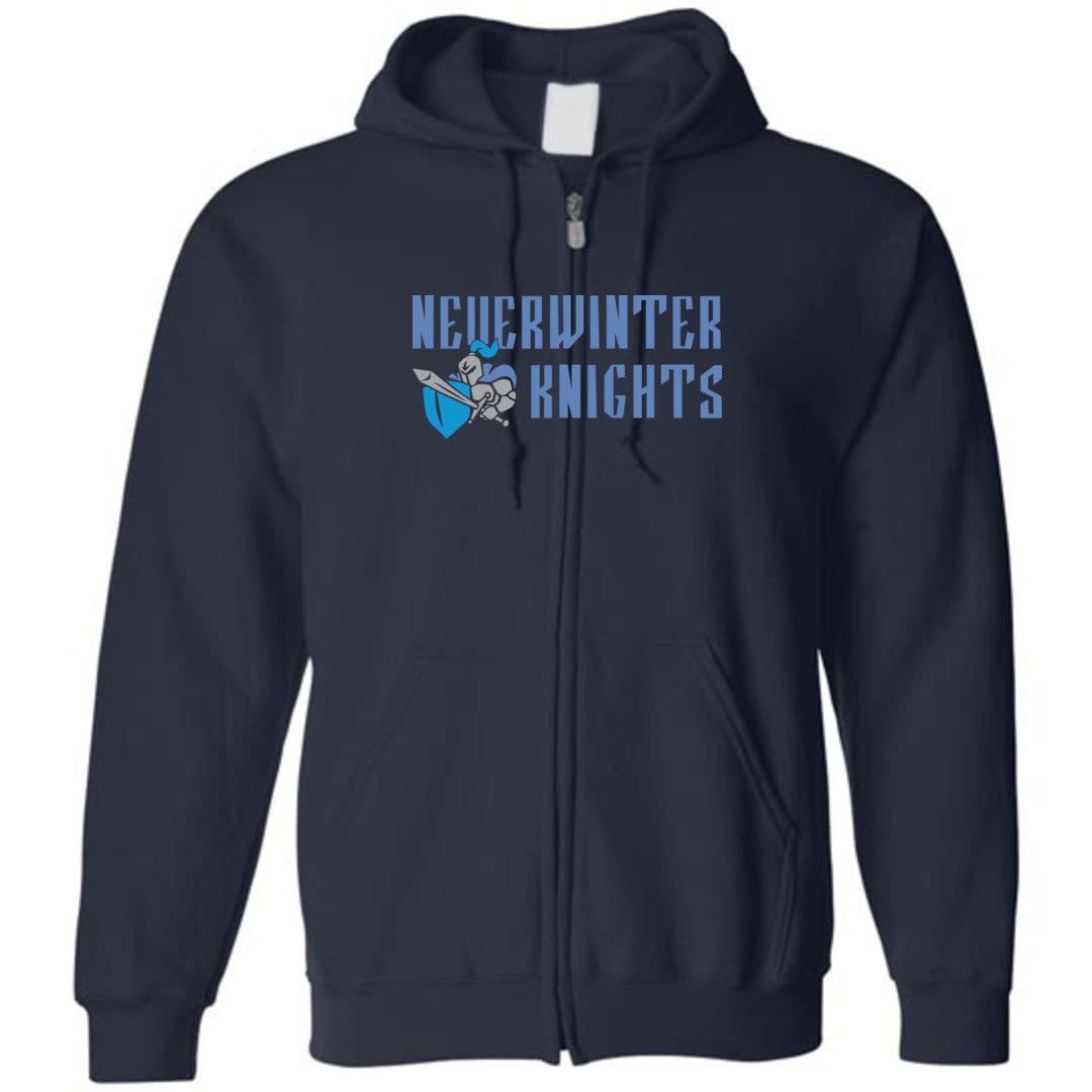 Neverwinter Knights V1 Unisex Zip Hoodie - Navy / S