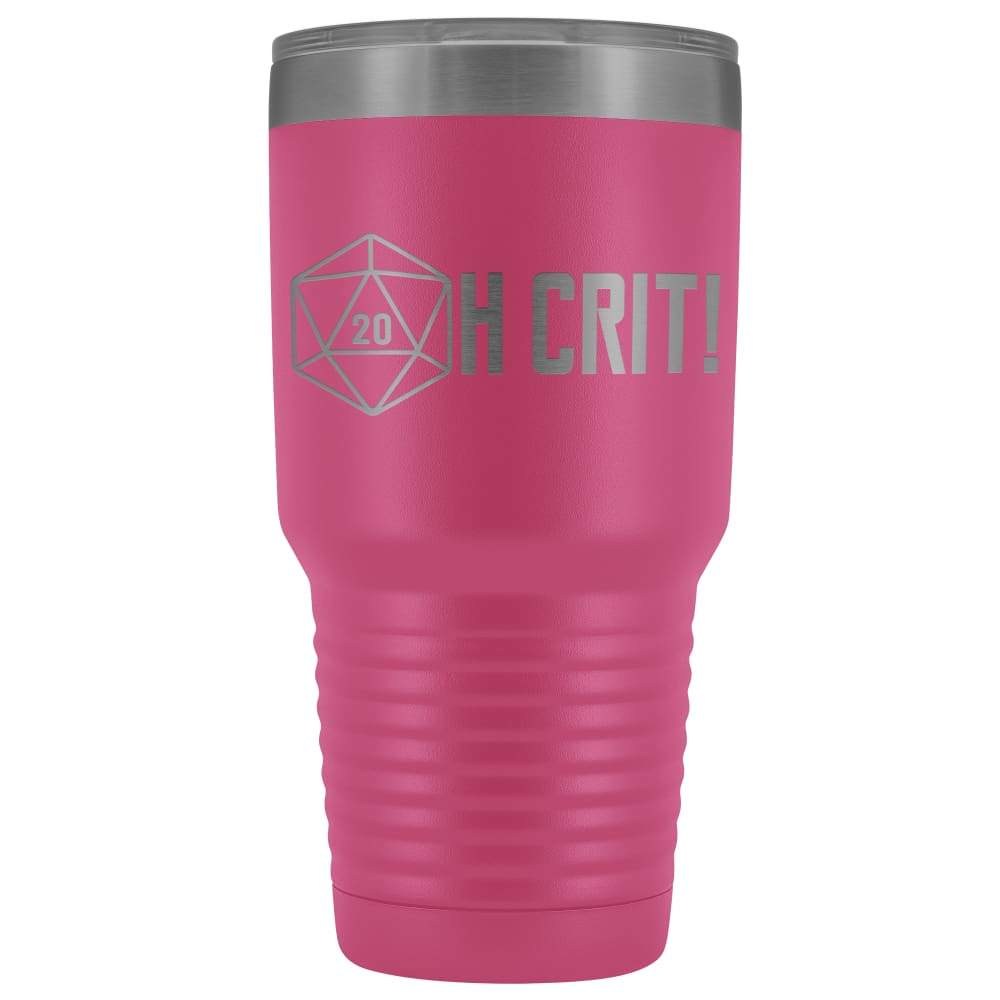 OH CRIT! D20 30oz Vacuum Tumbler - Pink - Tumblers