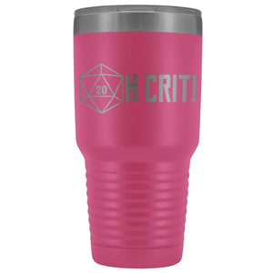 OH CRIT! D20 30oz Vacuum Tumbler - Pink - Tumblers