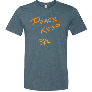 Peace Keep Rylo Unisex Premium Tee - Heather Slate / XS