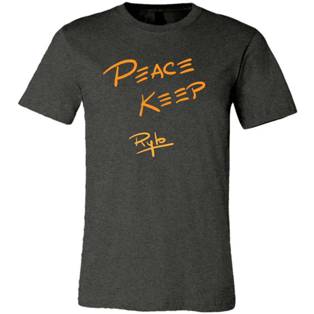 Peace Keep Rylo Unisex Premium Tee - Dark Grey Heather / XS