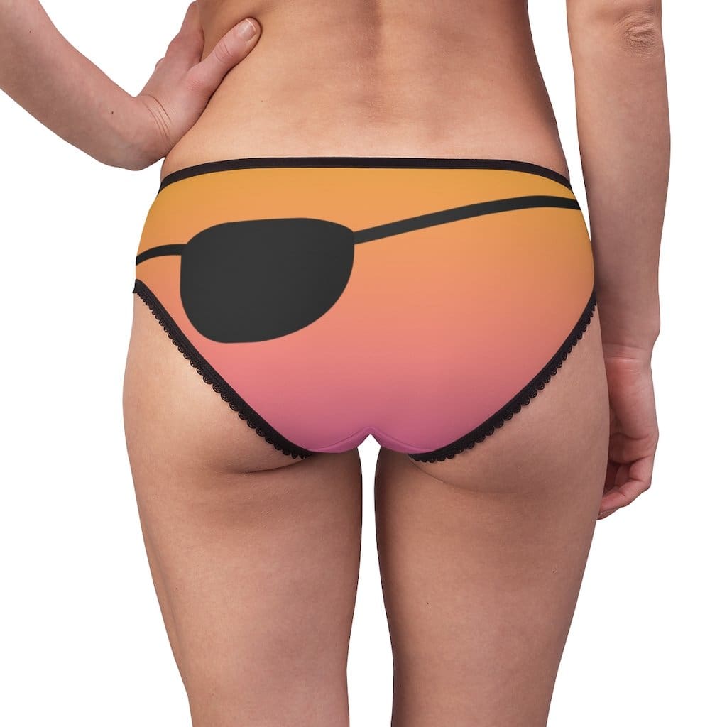 Pirate Booty Womens Briefs - L / Black - All Over Prints