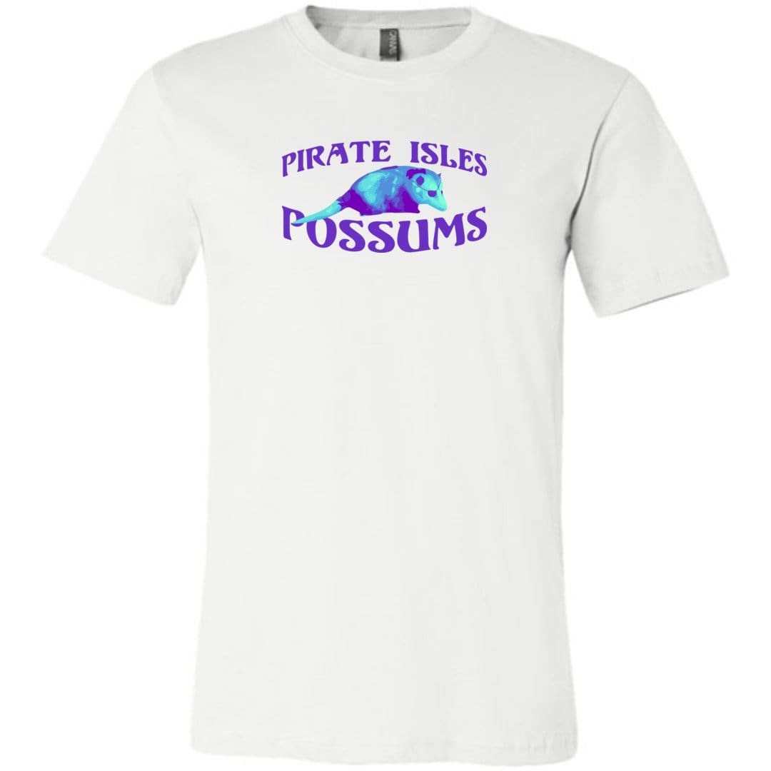 Pirate Isles Possums Light Unisex Premium Tee - White / XS