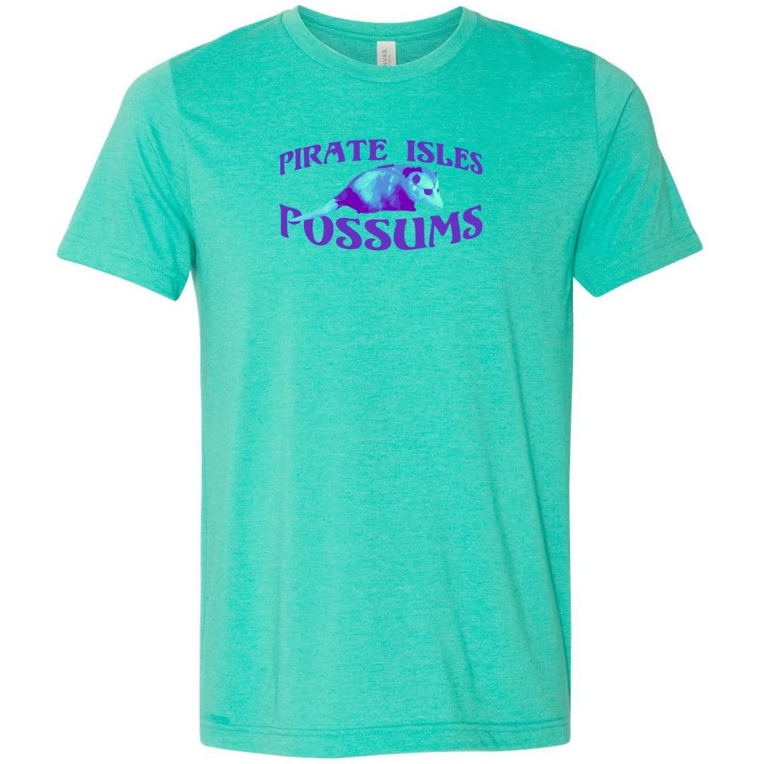 Pirate Isles Possums Light Unisex Premium Tee - Heather Sea Green / XS