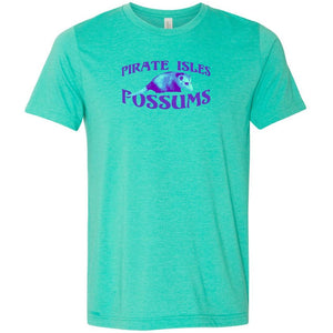 Pirate Isles Possums Light Unisex Premium Tee - Heather Sea Green / XS