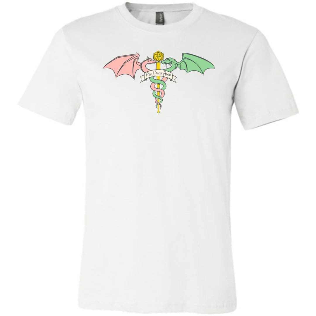 Play Cancer Away Unisex Premium Tee - White / XS