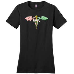 Play Cancer Away Womens Premium Tee - Black / XS