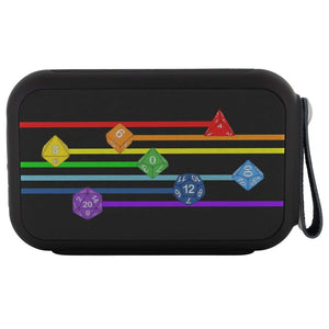 Polyhedral Pride - Rainbow Dice Bluetooth Speaker - Bluetooth Speaker - Headphones