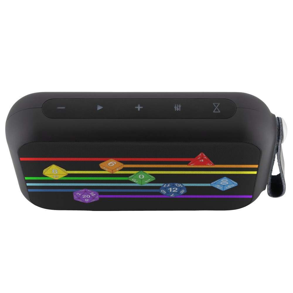 Polyhedral Pride - Rainbow Dice Bluetooth Speaker - Headphones