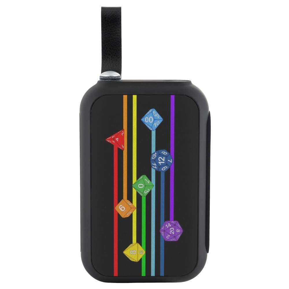 Polyhedral Pride - Rainbow Dice Bluetooth Speaker - Headphones