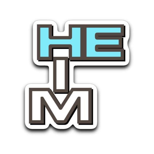 Pronoun Crossword He Him Sticker - ProCwHH