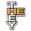 Pronoun Crossword He They Sticker - ProCwHT