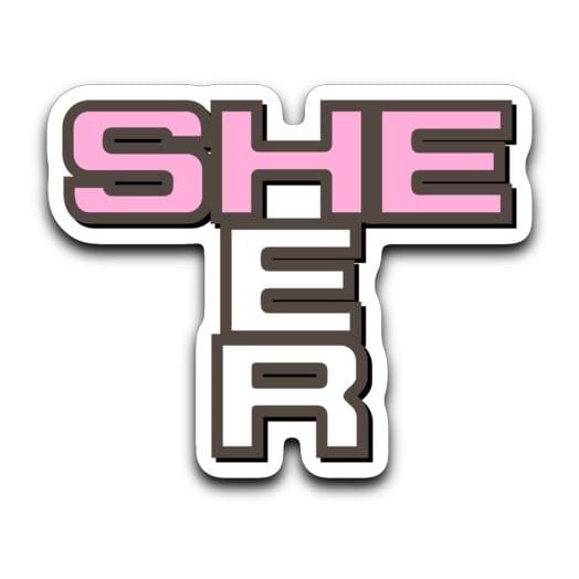 Pronoun Crossword She Her Sticker - ProCwSH