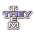 Pronoun Crossword They Them Sticker - ProCwTT