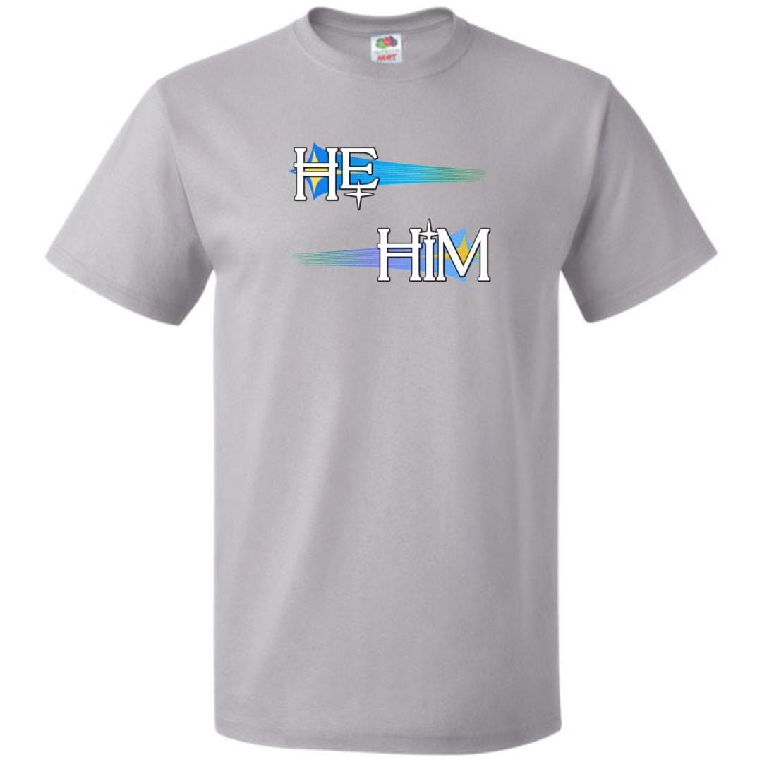 Pronoun Wishing Star He Him Unisex Classic Tee - Silver / S - SoMattyGameZ