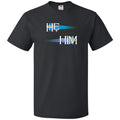 Pronoun Wishing Star He Him Unisex Classic Tee - Black / S - SoMattyGameZ