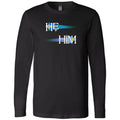 Pronoun Wishing Star He Him Unisex Premium Long Sleeve Tee - Black / XS - SoMattyGameZ