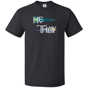 Pronoun Wishing Star He They Unisex Classic Tee - Black / S - SoMattyGameZ
