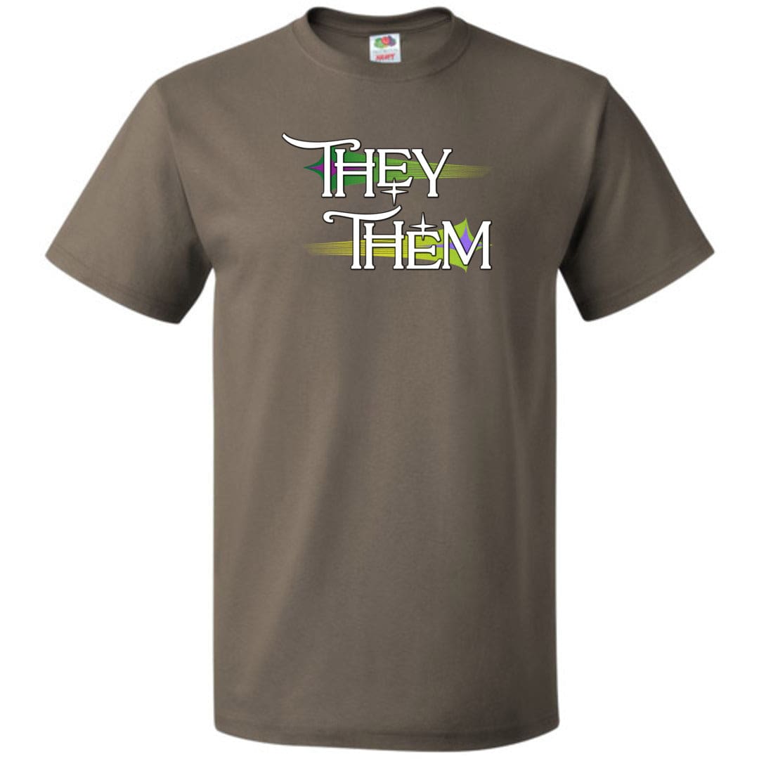 Pronoun Wishing Star They Them Unisex Classic Tee - Safari / S - SoMattyGameZ