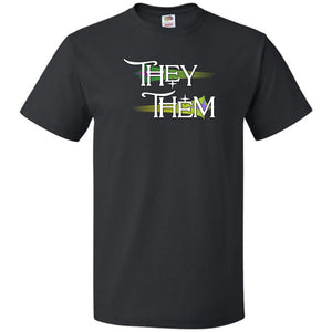 Pronoun Wishing Star They Them Unisex Classic Tee - Black / S - SoMattyGameZ
