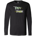 Pronoun Wishing Star They Them Unisex Premium Long Sleeve Tee - Black / XS - SoMattyGameZ