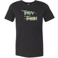 Pronoun Wishing Star They Them Unisex Premium Tee - Black Heather / XS - SoMattyGameZ