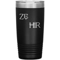 Pronoun Wishing Star Ze Hir 20oz Vacuum Tumbler - Black - Tumblers