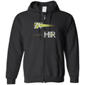Pronoun Wishing Star Ze Hir Unisex Zip Hoodie - Black / S - SoMattyGameZ