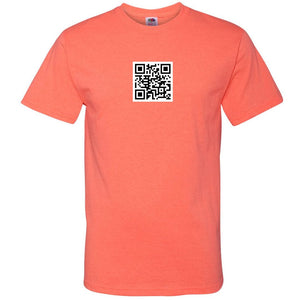 QR Code Unisex Classic Tee - Retro Heather Coral / S
